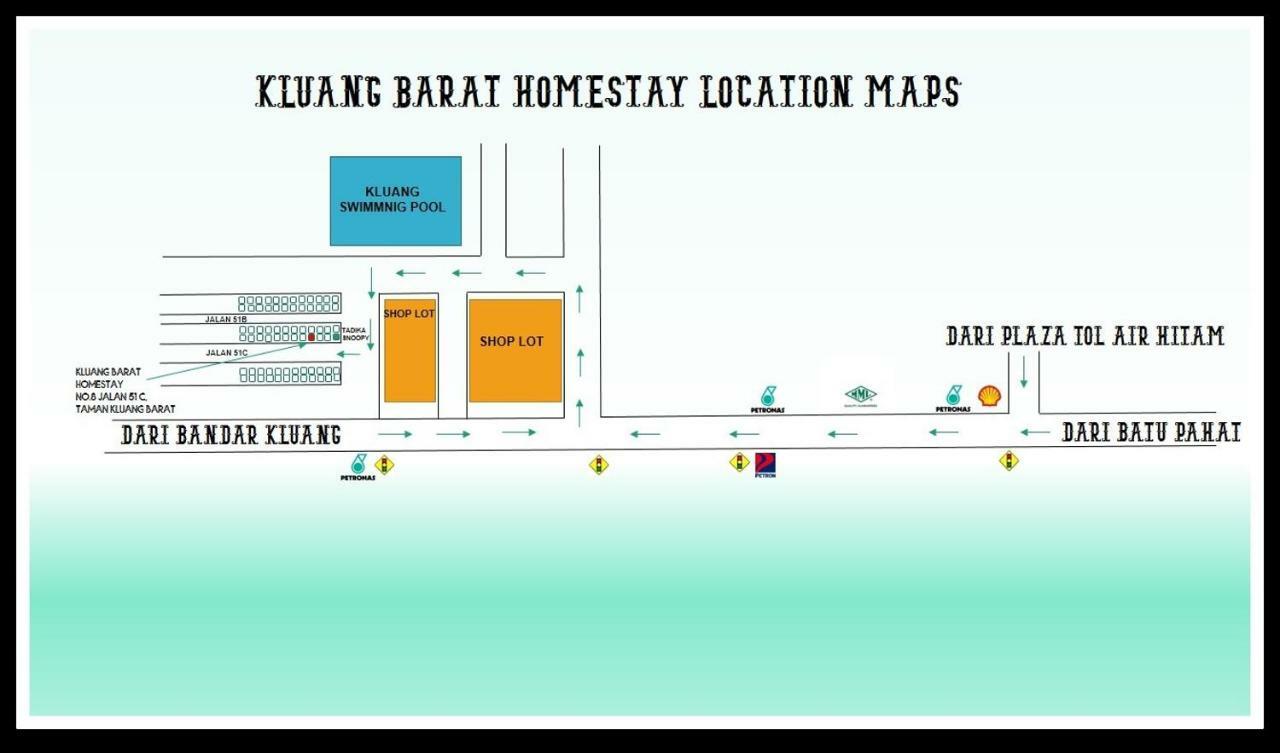 Kluang Barat Homestay Extérieur photo